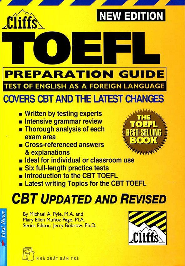Sách Cliffs TOEFL Preparation Guide