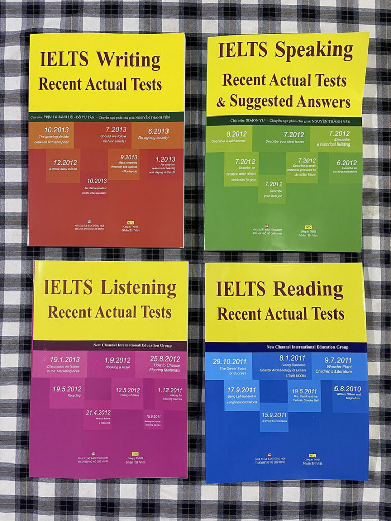 Bốn bộ sách IELTS Recent Actual Test