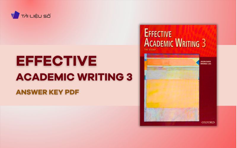 Effective Academic Writing 3 Answer key