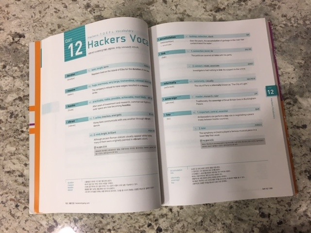 Nội dung sách Hackers TOEFL Vocabulary PDF
