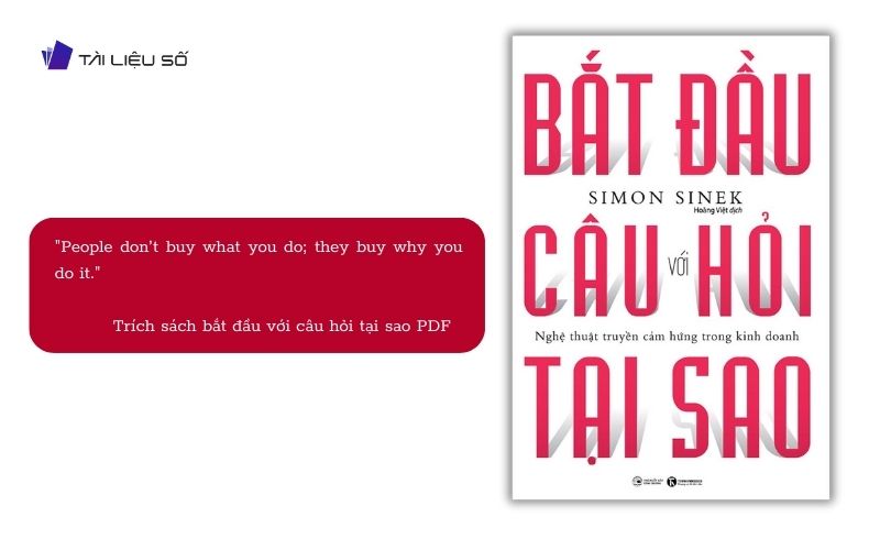 Câu nói hay trong sách bắt đầu với câu hỏi tại sao PDF