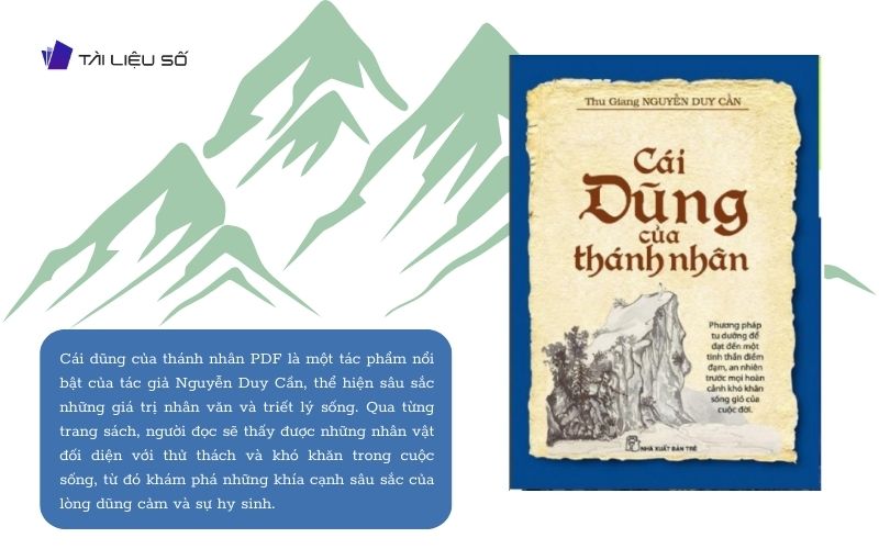 Giới thiệu sách cái dũng của thánh nhân PDF