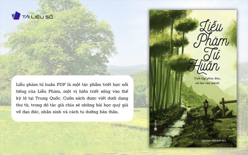 Giới thiệu sách liễu phàm tứ huấn PDF