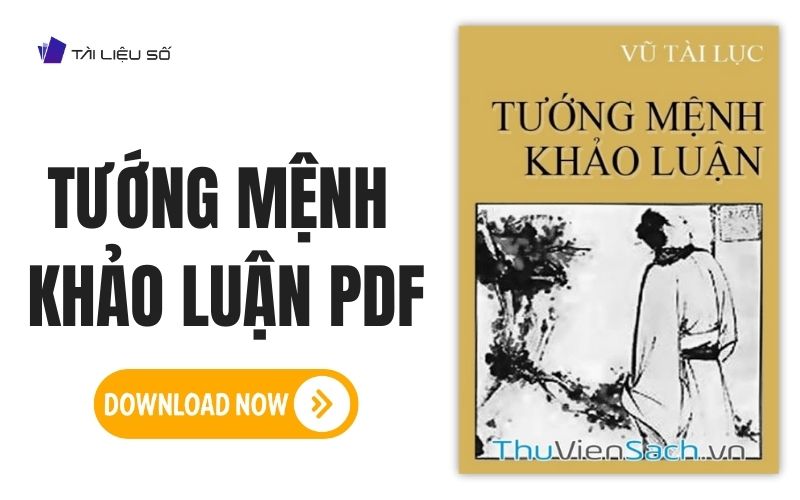 Sách tướng mệnh khảo luận PDF