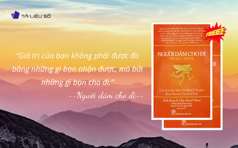 Những câu nói hay người dám cho đi PDF